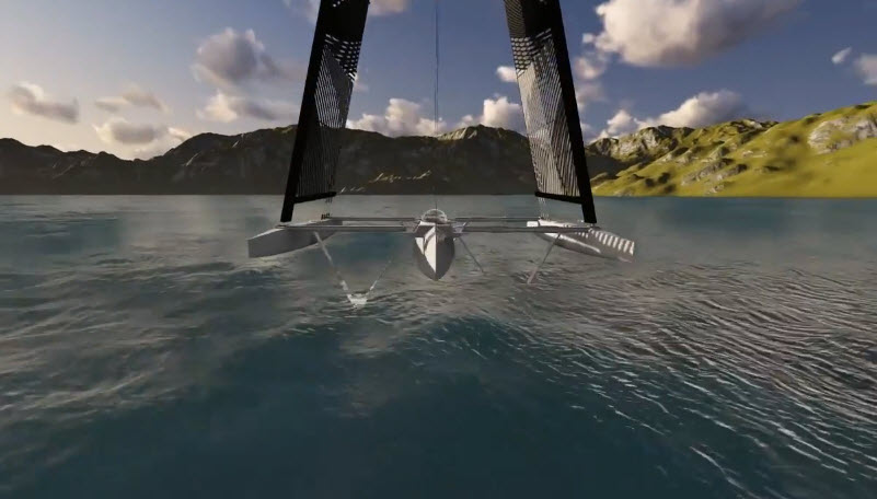 windrider rave foiling trimaran