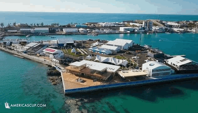 America's Cup Village, Bermuda. 3rd June 2017. The Louis Vuitton America's  Cup Challenger Playoffs trophy is revealed to international media at the America's  Cup Qualifiers closing press conference Stock Photo - Alamy